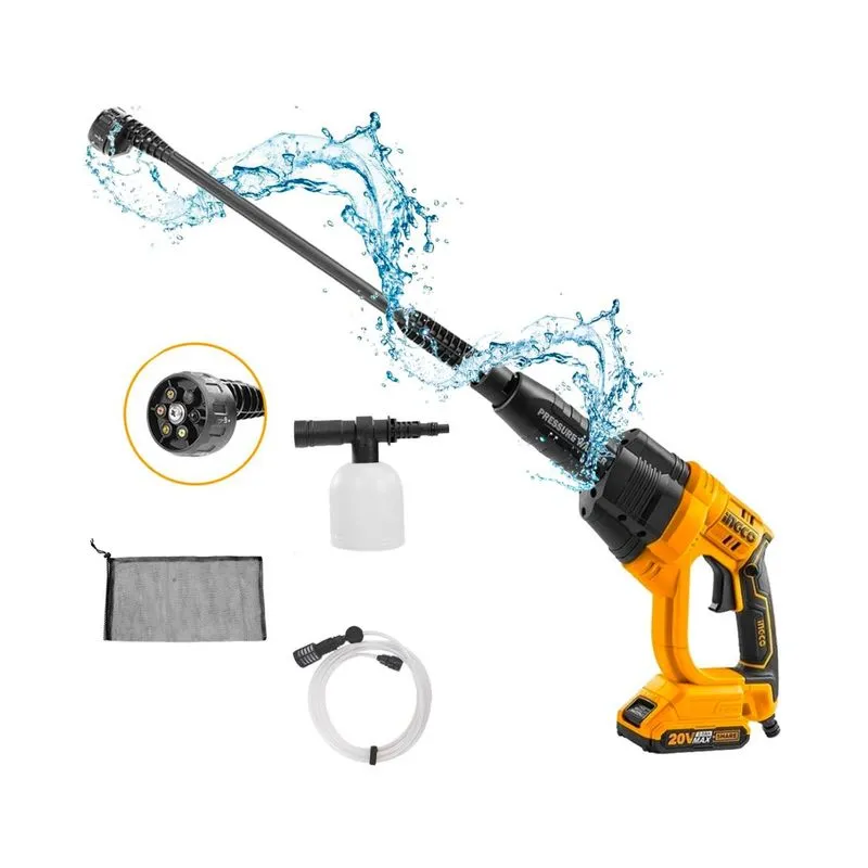 LAVADORA PRESION INALAMBRICA 20 V 2.0 Ah 2.48 MPa (24.8 bar)