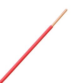 Solido cu THHN 2.58 mm (10 AWG) rojo ul Viakon 600 V 90°c
