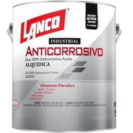 Pintura anticorrosiva industrial verde 1 galón Lanco