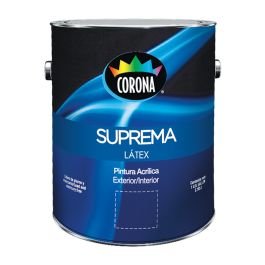 Pintura látex Suprema blanco 3.78 L (1 gal) Corona