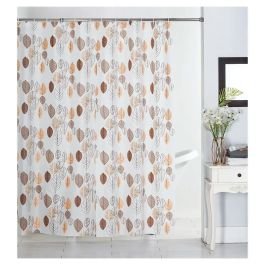 Cortina de baño peva estampado hojas (178 x 183) cm Aqua Nuova