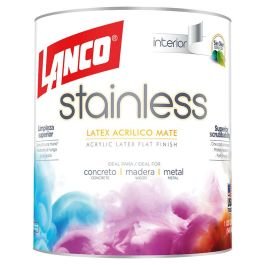 Pintura látex Stainless blanco 946 mL (1/4 gal) Lanco