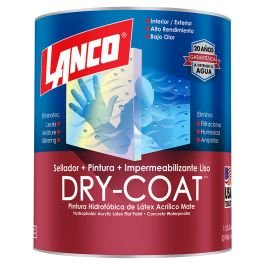 Pintura impermeabilizante látex Dry Coat deep mate 946 mL (1/4 gal) Lanco
