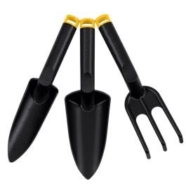 Juego de 3 herramientas para jardinería plástico Pretul
