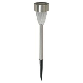 Estaca para jardín niquel satinado LED solar 03072 Ike Lite