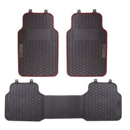 Set de 3 alfombras de PVC SPF500RD sparco