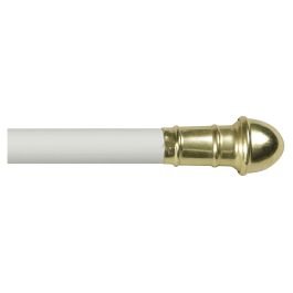 Tubo cortinero caferods liso color blanco 11.11 mm