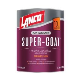 Pintura látex Super-Coat tint satín 3.78 L (1 gal) Lanco