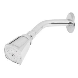 Ducha con brazo cuadrada metálica 5 cm cromada foset