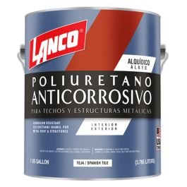 Pintura anticorrosivo de poliuretano teja 1 galón