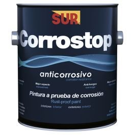 Pintura anticorrosiva industrial Corrostop café óxido 3.78 L (1 gal) SUR