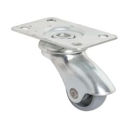 Rodin giratorio nylon base tipo placa 2.54 cm (1") soporta hasta 10 kg (22.04 lb) Amig