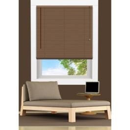 Persiana 2.54 cm (1") PVC mini blind (80 x 160) cm madera Scala