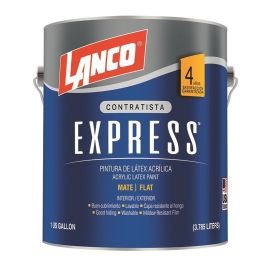 Pintura látex Express tint mate 3.78 L (1 gal) Lanco