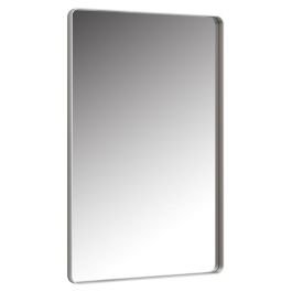 Espejo rectangular con marco aluminio negro (60 x 90) c en San Juan Nonualco