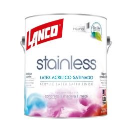 Pintura látex Stainless pastel satín 3.78 L (1 gal) Lanco
