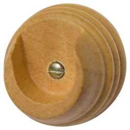 Plafón U para cortina de madera natural 30 mm