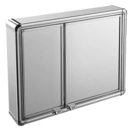 Gabinete sobreponer plástico plateado (54 x 11 x 45) cm Astra