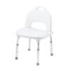 Silla de ducha ajustable con respaldo color blanco Moen en Guaymango
