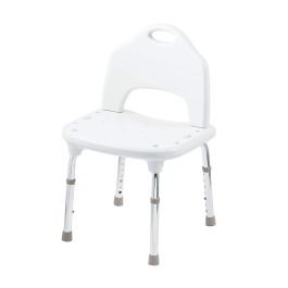 Silla de ducha ajustable con respaldo color blanco Moen en Guaymango