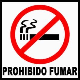 Rótulo Prohibido fumar adhesivo