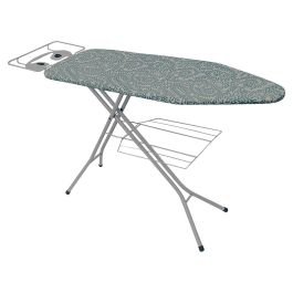 Planchador pie (120 x 41 x 90) cm con repisa bajo mesa para ropa blanca Basic Living