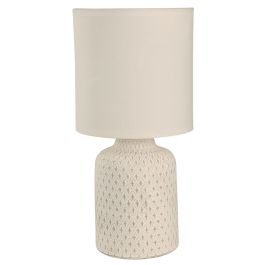 Lámpara de mesa moderna blanco 1 luz e27 21177 IKELITE