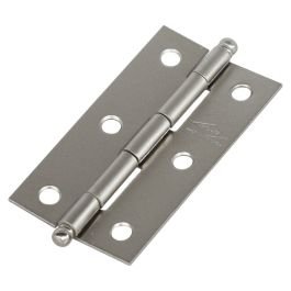 Bisagra libro 7.5 cm (3") niquel satín 2 piezas Induma
