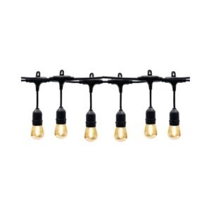 Guía con foco led para exterior 15 luces 9 m luz amarilla SYLVANIA