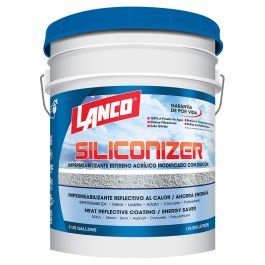 Pintura impermeabilizante látex Siliconizer rojo mate18.93 L (5 gal) Lanco
