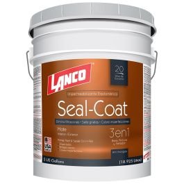 Pintura látex Seal-Coat 3 en 1 blanco mate 18.93 L (5 gal) Lanco