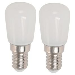 Set 2 bombillos LED 2 W E14 T26 3000 K Ecomax