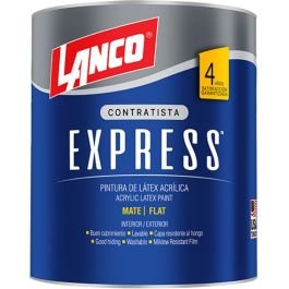 Pintura látex Express Blanco 1/4 galón