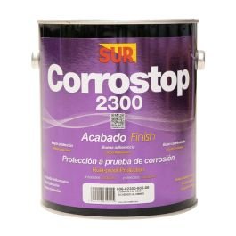 Pintura aceite Corrostop 2300 aluminio satinado 1/4 gal SUR
