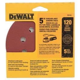 Disco lija 12.7 cm (5") grano 120 5 piezas DeWALT en Suchitoto