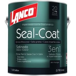 Pintura látex Seal-Coat 3 en 1 deep 3.78 L (1 gal) Lanco