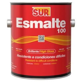 Pintura aceite Esmalte 100 pastel brillante 3.78 L (1 gal) SUR