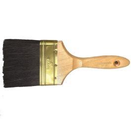 Brocha cerda natural 10.16 cm / 4" mango de madera