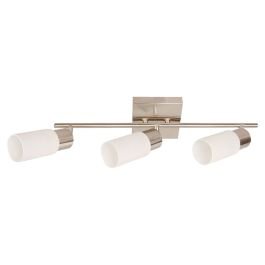 Lámpara arquitectónica moderna niquel satinado 3 luces e27 04263 General Lighting