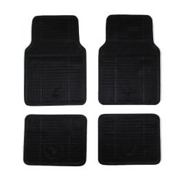 Set 4 alfombras para carro caucho negro