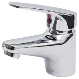 Grifo lavamanos monomando cuello bajo cromado manilla t en Tejutepeque