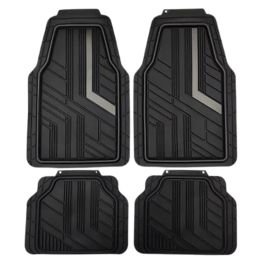 Set 4 alfombras de goma para carro con diseño negr en Conchagua