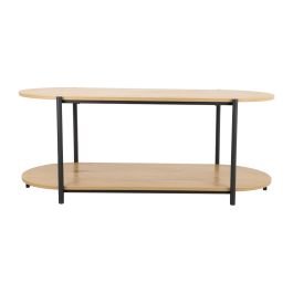 Mesa de centro 2 niveles de melamina roble salvaje (115 en San Luis de La Reina