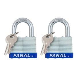 Set de 2 candados 40 mm arco corto de hierro fanal