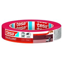 Cinta enmascarar Tesa Excellent 3/4" x 50 m roja