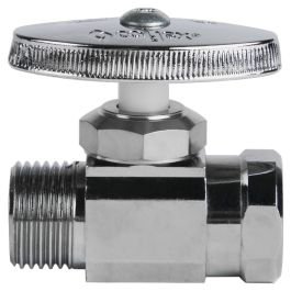 Llave de control latón recta 12.7 x 12.7 mm (1/2" x 1/2") Coflex