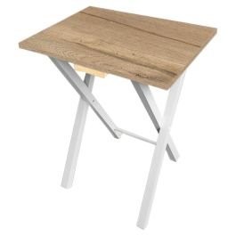 Mesa auxiliar de melamina plegable macadamia (59 x 48 x en Lislique