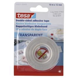 Cinta doble cara 12.7 mm x 10 m (1/2") blanco Tesa