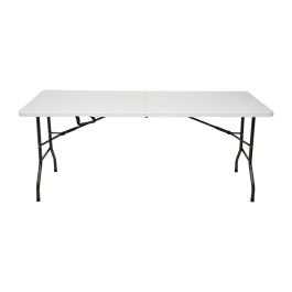Mesa plegable rectangular (180 x 70 x 74) cm blanco en Dulce Nombre de María