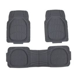 Set 3 alfombras para carro Enforcer caucho negro en Uluazapa